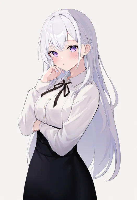 masterpiece, best quality, newest, absurdres, highres, safe, angora_rabbit, 1girl, solo, simple_background — by k3scat, made with ComfyUI