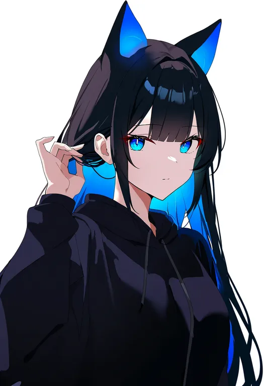 masterpiece, best quality, newest, absurdres, highres, safe, colored_inner_animal_ears, 1girl, solo, simple_background — by k3scat, made with ComfyUI