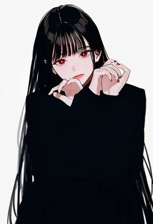 masterpiece, best quality, newest, absurdres, highres, safe, crossed_wrists, 1girl, solo, simple_background — by k3scat, made with ComfyUI