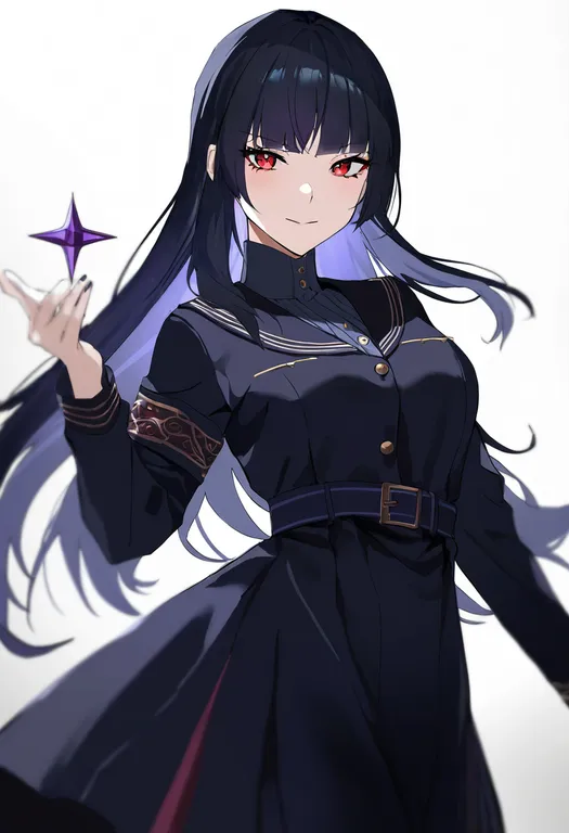 masterpiece, best quality, newest, absurdres, highres, safe, shin_megami_tensei_iv_final, solo, simple_background — by k3scat, made with ComfyUI