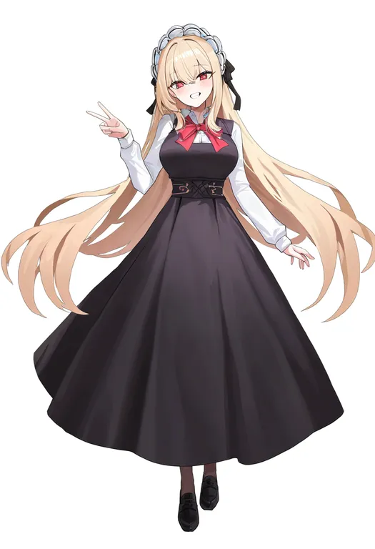 masterpiece, best quality, newest, absurdres, highres, safe, attacker_you!, solo, full_body, simple_background — by k3scat, made with ComfyUI