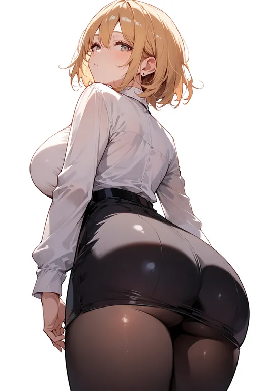 masterpiece, best quality, score_7, safe, nagai gojitsudan no nechronica, solo, simple background — by k3scat, made with ComfyUI