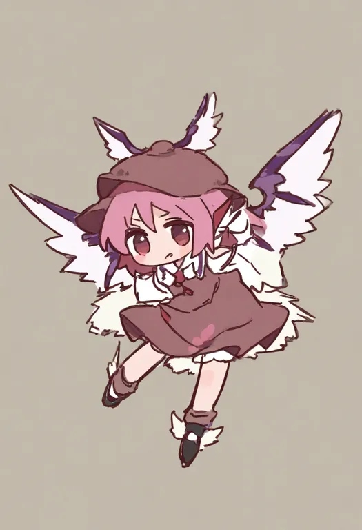 masterpiece, best quality, general, bird ears, 1girl, solo, simple background — by k3scat, made with ComfyUI