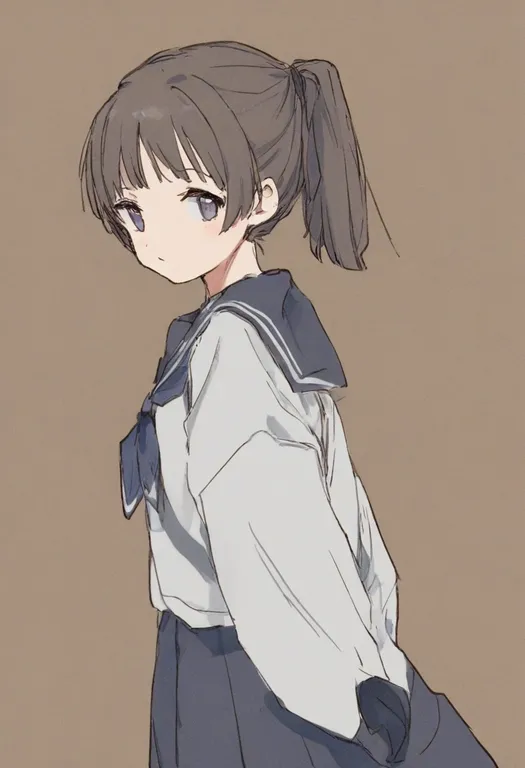masterpiece, best quality, general, company connection, 1girl, solo, simple background — by k3scat, made with ComfyUI