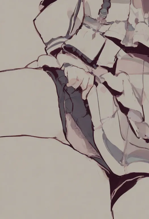 masterpiece, best quality, general, hand in another's panties, 1girl, solo, simple background — by k3scat, made with ComfyUI