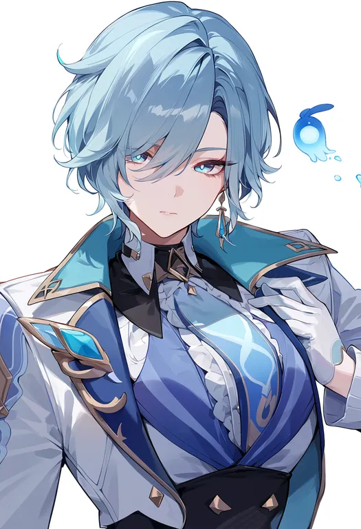 masterpiece, best quality, score_7, safe, seelie (genshin impact), genshin impact, solo, upper body, simple background — by k3scat, made with ComfyUI