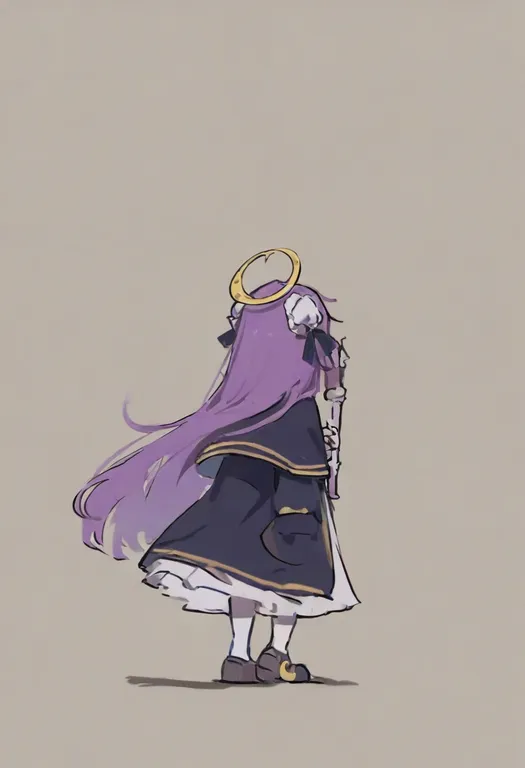masterpiece, best quality, general, crescent hair ornament, 1girl, solo, simple background — by k3scat, made with ComfyUI