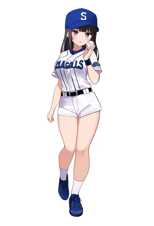 masterpiece, best quality, newest, absurdres, highres, safe, world_baseball_classic, solo, full_body, simple_background — by k3scat, made with ComfyUI