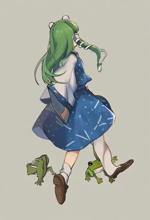 masterpiece, best quality, general, frog, 1girl, solo, simple background — by k3scat, made with ComfyUI