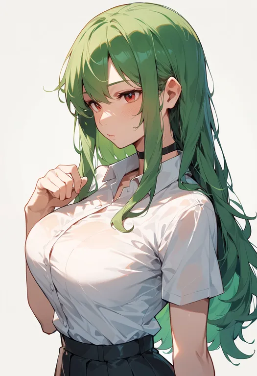 masterpiece, best quality, score_7, safe, kazami yuuka (pc-98), solo, upper body, simple background — by k3scat, made with ComfyUI