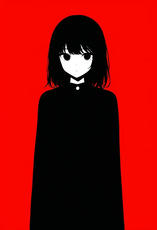 masterpiece, best quality, newest, absurdres, highres, safe, red_outline, 1girl, solo, simple_background — by k3scat, made with ComfyUI