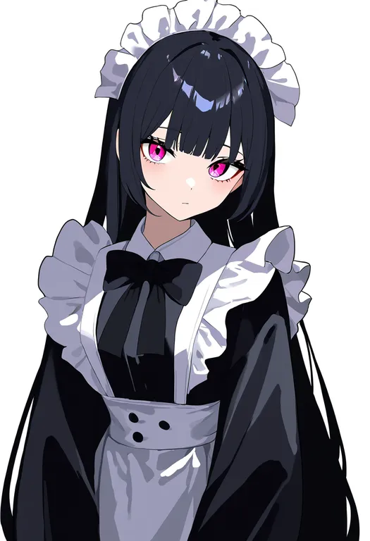 masterpiece, best quality, newest, absurdres, highres, safe, unconventional_maid, 1girl, solo, simple_background — by k3scat, made with ComfyUI