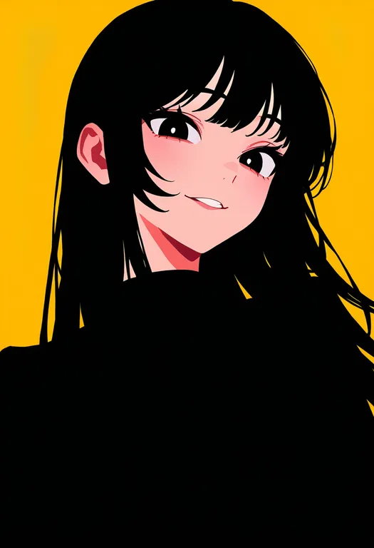 masterpiece, best quality, newest, absurdres, highres, safe, yellow_teeth, 1girl, solo, simple_background — by k3scat, made with ComfyUI