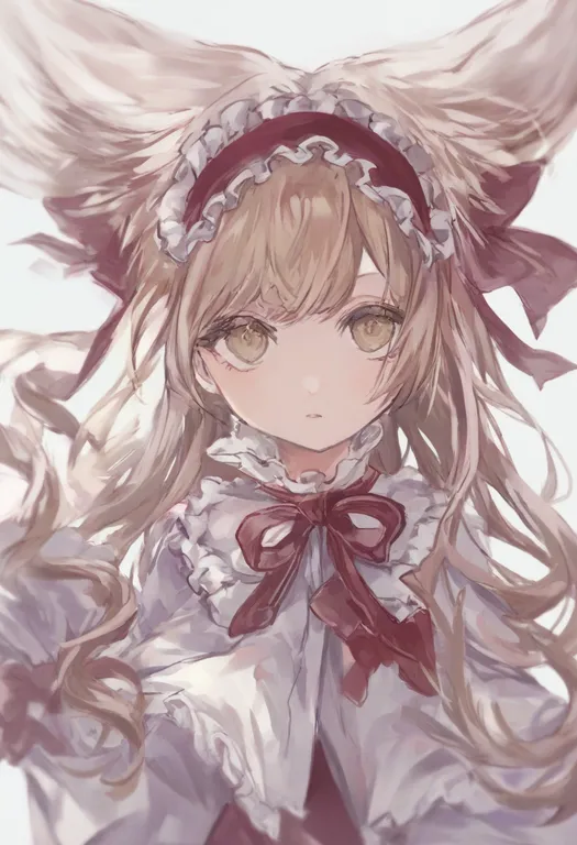 masterpiece, best quality, general, lolita hairband, 1girl, solo, simple background — by k3scat, made with ComfyUI