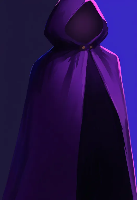 masterpiece, best quality, newest, absurdres, highres, safe, purple_cape, 1girl, solo, simple_background — by k3scat, made with ComfyUI