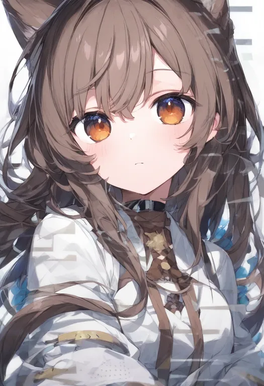 masterpiece, best quality, general, sample watermark, 1girl, solo, simple background — by k3scat, made with ComfyUI
