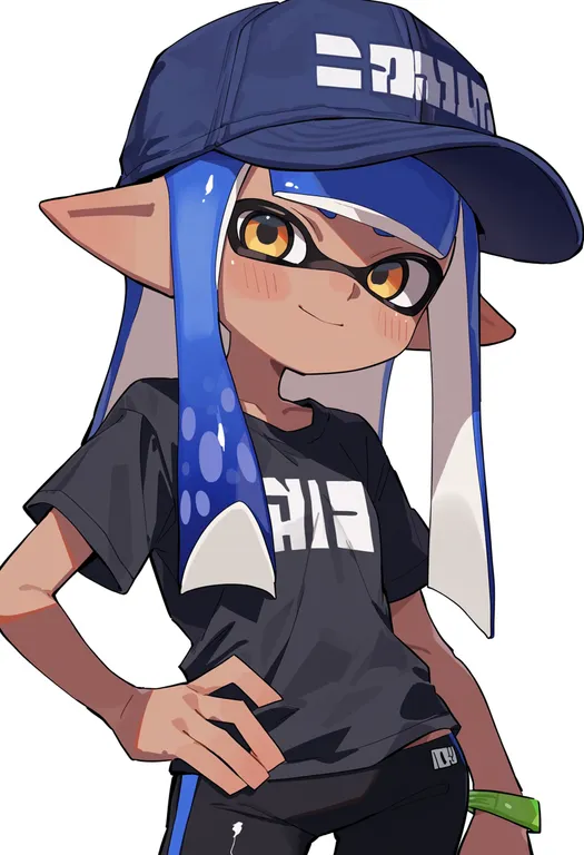 masterpiece, best quality, score_7, safe, inkling player character, splatoon (series), solo, upper body… — by k3scat, made with ComfyUI