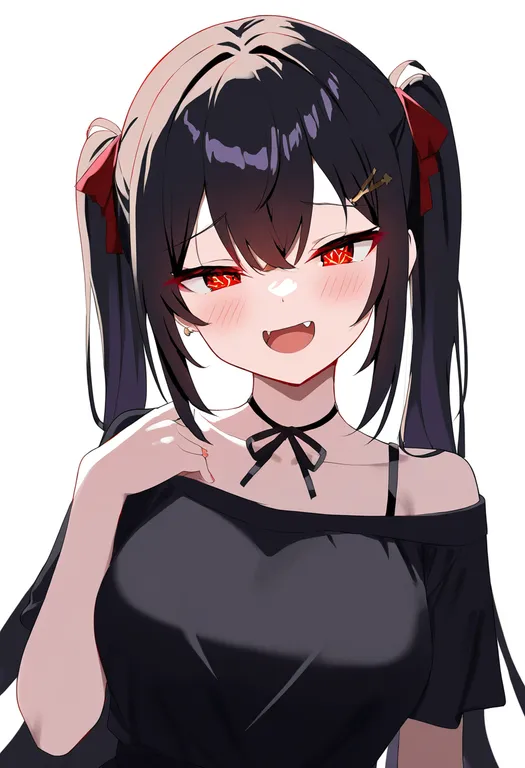 masterpiece, best quality, newest, absurdres, highres, safe, mesugaki, 1girl, solo, simple_background — by k3scat, made with ComfyUI