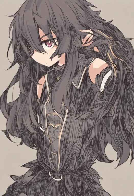 masterpiece, best quality, general, yuusha to maou, solo, simple background — by k3scat, made with ComfyUI