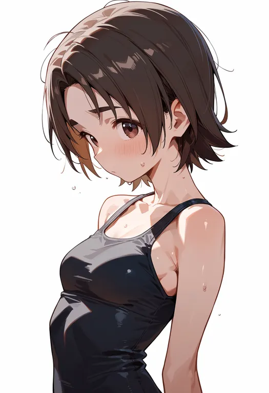 masterpiece, best quality, score_7, safe, sawa azusa, solo, upper body, simple background — by k3scat, made with ComfyUI